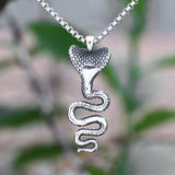 Fashion 3D  New Cobra Snake Pendant Necklace Fashion Metal Chain Jewelry Animal Accessories