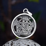 New Arrival  Stainless Steel Moon Star Necklace Pendant For Men Women Punk Choker Gothic Jewelry Gift