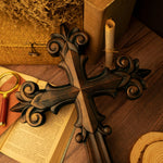 Gorgeous wooden wall decoration cross home decoration, indoor wall hanging Christian cross, 3D wood carving crafts, gifts