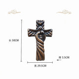 Holy Relices Bible Wooden Carving Wall Home Decoration Christmas Figures Church Souvenirs Jesus Cross Religious Decor