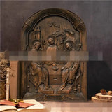 Holy Trinity Byzantine Paiting Wood Carving Church Decoration Faster And Son Spirit Figures Wall Decor Souvenirs