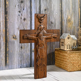 Holy Trinity Cross Christian Wall Wooden Cross Baptism Jesus Christ Decoration Holy Spirit Catholic Religion Saint Wall Hanging