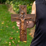 Holy Trinity Cross Christian Wall Wooden Cross Baptism Jesus Christ Decoration Holy Spirit Catholic Religion Saint Wall Hanging