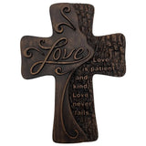 Jesus Cross Beech Wood Carving Christ Love Wall Hanging Decoration Church Souvenirs Home Decor