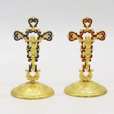 Jesus Cross Catholic Church Utensils Religious Christ Oil Dripping Ornament Car Metal Crafts Orthodox Crucifixo Gift