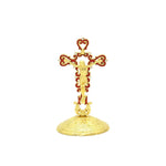 Jesus Cross Catholic Church Utensils Religious Christ Oil Dripping Ornament Car Metal Crafts Orthodox Crucifixo Gift