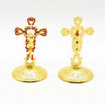 Jesus Cross Catholic Church Utensils Religious Christ Oil Dripping Ornament Car Metal Crafts Orthodox Crucifixo Gift