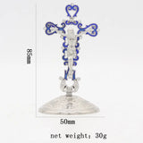 Jesus Cross Catholic Church Utensils Religious Christ Oil Dripping Ornament Car Metal Crafts Orthodox Crucifixo Gift