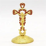 Jesus Cross Catholic Church Utensils Religious Christ Oil Dripping Ornament Car Metal Crafts Orthodox Crucifixo Gift