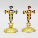 Jesus Cross Catholic Church Utensils Religious Christ Oil Dripping Ornament Car Metal Crafts Orthodox Crucifixo Gift