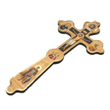 Jesus Cross Hand Christian Church Utensils Orthodox Prist Figures Catholic Natal Presepios Wood Christ Wall Decor