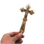 Jesus Cross Hand Christian Church Utensils Orthodox Prist Figures Catholic Natal Presepios Wood Christ Wall Decor