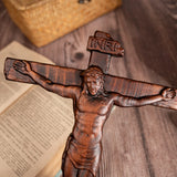 Jesus Crucifix Catholic cross, wooden cross, cross wall decoration, Jesus statue, church baptismal gift