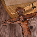 Jesus Crucifix Catholic cross, wooden cross, cross wall decoration, Jesus statue, church baptismal gift