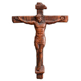 Jesus Crucifix Catholic cross, wooden cross, cross wall decoration, Jesus statue, church baptismal gift