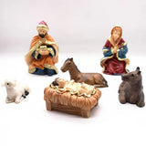 Manger Christmas Nativity Scene Figures Crib Christmas Catholic Easter Christ Decor