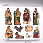 Manger Christmas Nativity Scene Figures Crib Christmas Catholic Easter Christ Decor