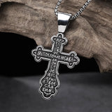 Jesus Cross Amulet Pendant Rock Casual Gift Catholic Christian Necklace