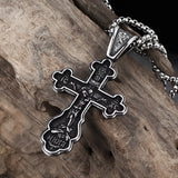 Jesus Cross Amulet Pendant Rock Casual Gift Catholic Christian Necklace