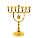 Menorah Candle Holder Jewish Home Decoration Israel David Star 7 Branch Candelabra Judaica Religious Decor