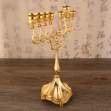 Menorah Candlestick Home Decoration 9 Branch Wedding Metal Candle Holder Hanukkah Table Gift Jewish