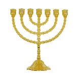 Menorah Hanukkah Candle Holder Jerusalem Home Decor 12 Tribes Jewish Candelabra Judaica 7 Branch Metal Candlestick