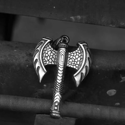 My shape Talisman Ax Anqitue Silver Plated Sun Wheel Amulet Vintage Knots Viking Axe Pendants Norse Wax Necklace for Men Male