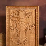 Natural ash wood brown robe Radagast forest elf magician wood carving art wall decoration creative wood products decoration