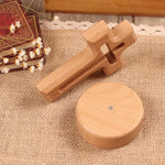 New diy wooden cross ornaments standing Christian baptism cross decoration small handicrafts home suitable for home church