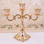 Nordic Candle Holder Turkish Candlestick Three/Five Branch Alloy Home Decoration Metal European Candelabra