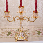 Nordic Candle Holder Turkish Candlestick Three/Five Branch Alloy Home Decoration Metal European Candelabra