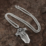 Norse Myth Inspired Stainless Steel Viking Jewelry Norse Goddess Valkyrie Amulet Pendant Necklace