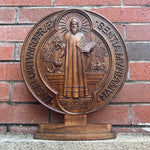 Nucia's Order of St. Benedict Double-sided Home Counter Church St. Benedict Ornament Religious Christian Catholic Saint Statue