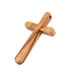 Olive Wood Caring Cross Pocket Jesus Christ Church Gift Religious Christmas Prayer