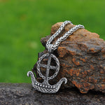 Original Design Stainless Steel Viking Ship Nordic Amulet Pendant Necklace