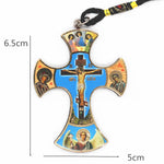 Orthodox Cross Wooden Jesus Christ Christianity Catholic Christmas Church Religious Figure Icons Home Decoration