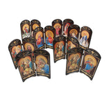 Orthodox Icons Catholic Wood Jesus Virgen Maria Double Screen Ornaments Christ Church Utensils Religious Figure Gift