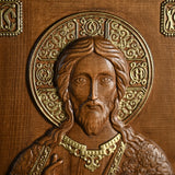 Orthodox icon Jesus statue religious saint plaque church interior home wall decoration ornaments Christian gift