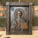 Our Lord Jesus, Orthodox Jesus, wooden plaque, wooden icon wall hanging, home, church, Christian gifts