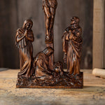 Passion scene ornaments Jesus was crucified on the cross Christian home decorations altar church Jesus statue wooden cross