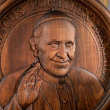 Pope Francis Religious Idol Wood Carving Catholic Home Decoration Saint's Image Church Statue Saint Living Room Ornament