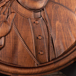 Pope Francis Religious Idol Wood Carving Catholic Home Decoration Saint's Image Church Statue Saint Living Room Ornament