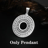Punk Runes Vintage Jewelry Runic Vegvisir Compass Pendant Viking Necklace Men Women Norse Amulet Talisman Jewerly Party Gift