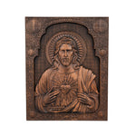 Sacred Heart of Jesus Catholic Jesus Statue Religious Wooden Plaque Wall Hanging Church Room Home and Decoration Christmas Gift