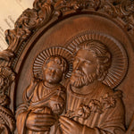 Saint Joseph Wood Carving, Religious Icons, Father's Day Christian Gift, Wall Art Work, Figure Carving, Catholic Home Decor