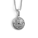 Stainless Steel Beautiful Design Viking Jewelry For Women Longship Necklace
