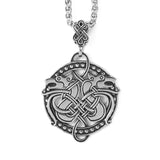 Stainless Steel Viking Jewelry Norse Myth Celtic Amulet Hollow Out Pendant Necklace