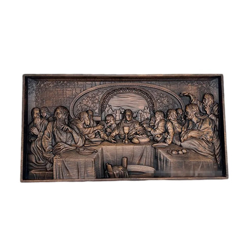 The Last Dinner Wood Carving Home Decoration Wall Decor Christmas Da VInci Paintings Crafts Church Figures