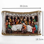 The Last Supper Icon Catholic Church Utensils Home Decor Orthodox Figures Religious Christ Resin Crafts