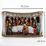 The Last Supper Icon Catholic Church Utensils Home Decor Orthodox Figures Religious Christ Resin Crafts